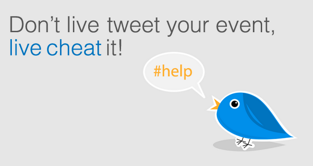 graphic showing how to use Twitter for events
